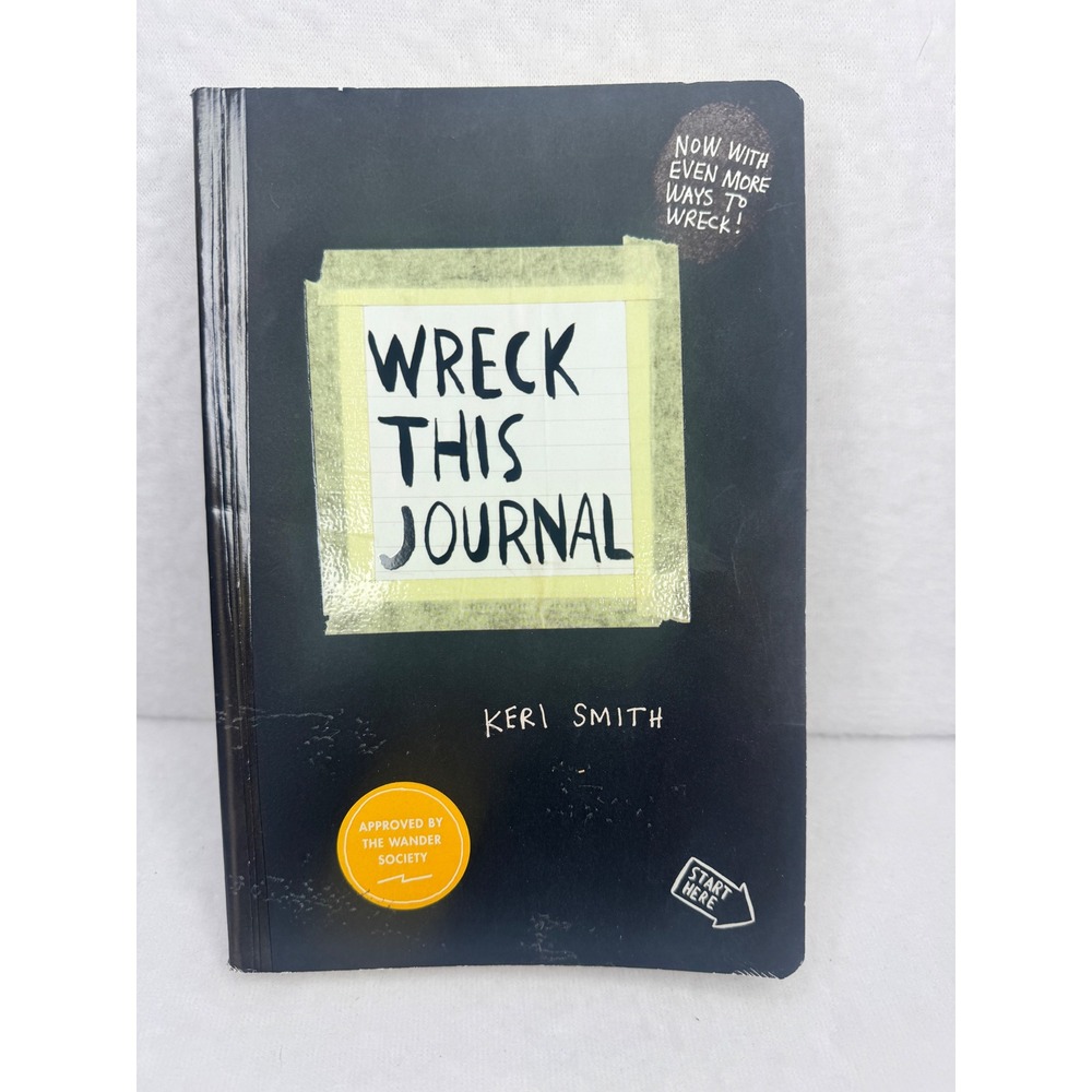 Keri Smith Wreck This Journal 9780399161940 Black Paperback Creative Book NEW